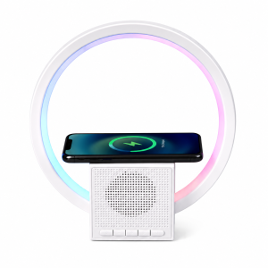 Modern Wireless Charging Lamp and Speaker